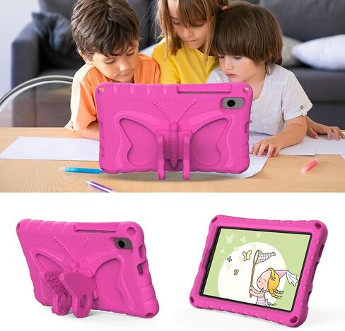 for Samsung Galaxy TAB A7 Lite 8.7" T220/T225/T227(2020/2021)/TAB A9 8.7" SM-X110/X115N(2023) Butterfly Wings Kickstand Kids Girl Tablet Case EVA Material Case for TAB A 8.0" T290/T295(2019) (Violet) in Saudi Arabia