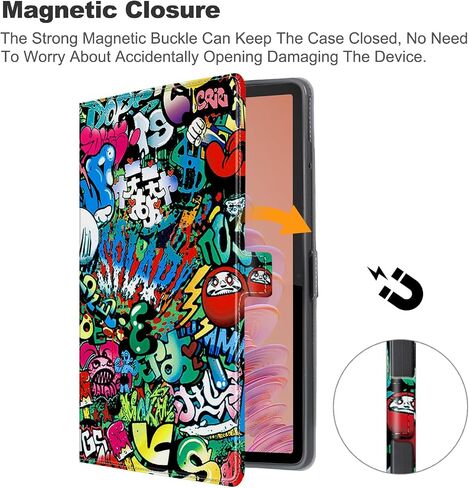 for Lenovo Tab Plus Case Kids,Ultra Slim Magnetic Cover for Lenovo Tab Plus 11.5 Inch Case 2024,Black in Saudi Arabia