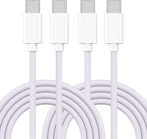 iPhone 16 Pro Max Fast Charging Cable,[Apple MFi Certified] 60W Braided 2Pack USB C to USB C Fast Charging Cable 6ft,Type C Fast Charger Cord for iPhone 16/16 Pro/16 Plus/Pro Max/15 Galaxy Pixel iPad in Saudi Arabia