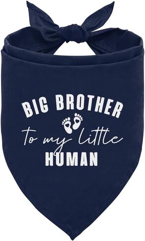 Big Brother to My Little Human Dog Bandana, Big Brother Bandana for Dog, Big Brother Bandana for Dog, Dog Bandana for Small Medium Dogs, Dog Scarf, Gift for Dog Lover (D16) in Saudi Arabia