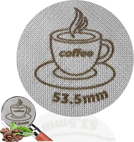 Espresso Puck Screen for 54mm Portafilter Basket, 1.7mm Thickness Made with 316 Stainless Steel, Coffee Machine Reusable Filter for Barista Accessories (54mm *2） in Saudi Arabia