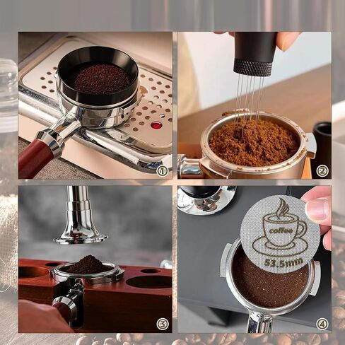 Espresso Puck Screen for 54mm Portafilter Basket, 1.7mm Thickness Made with 316 Stainless Steel, Coffee Machine Reusable Filter for Barista Accessories (54mm *2） in Saudi Arabia