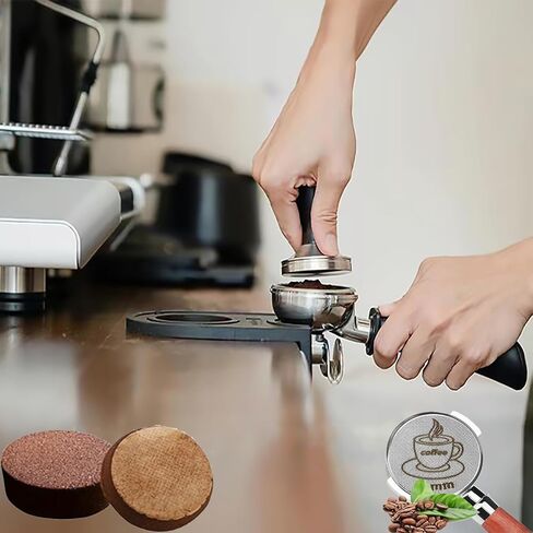 Espresso Puck Screen for 54mm Portafilter Basket, 1.7mm Thickness Made with 316 Stainless Steel, Coffee Machine Reusable Filter for Barista Accessories (54mm *2） in Saudi Arabia