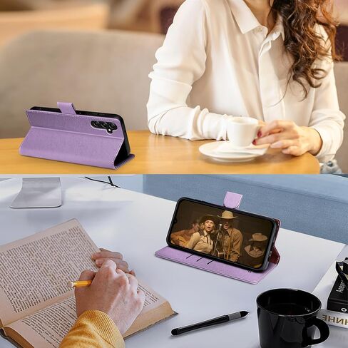 for Samsung Galaxy A54 5G Phone case[RFID Blocking Leather],[3 Credit Card Slot] Flip Folio Book Shockproof Protector,Holder Stand Cases,Women Men for Samsung A54 Wallet Cover,Wine Red in Saudi Arabia