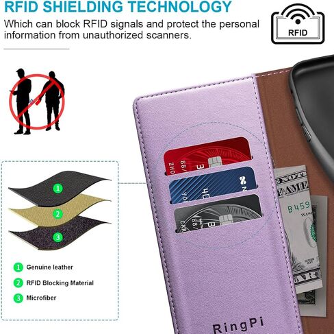 for Samsung Galaxy A54 5G Phone case[RFID Blocking Leather],[3 Credit Card Slot] Flip Folio Book Shockproof Protector,Holder Stand Cases,Women Men for Samsung A54 Wallet Cover,Wine Red in Saudi Arabia