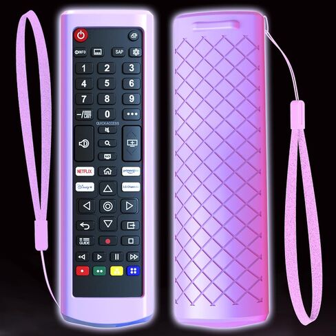 Case for LG TV Remote, Glow in The Dark Remote Cover for LG Remote Control for Smart TV, Battery Cover Replacement Sleeve Skin Blue in Saudi Arabia