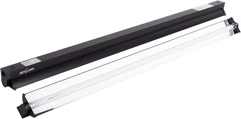 REPTI ZOO 8W Reptile T5 HO UVB Lighting Combo Kit, Light Fixture Reptile Terrarium Hood, with detachable curved reflector and 1pc Desert 10.0 UVB T5 Lamp, ETL certificated in Kuwait