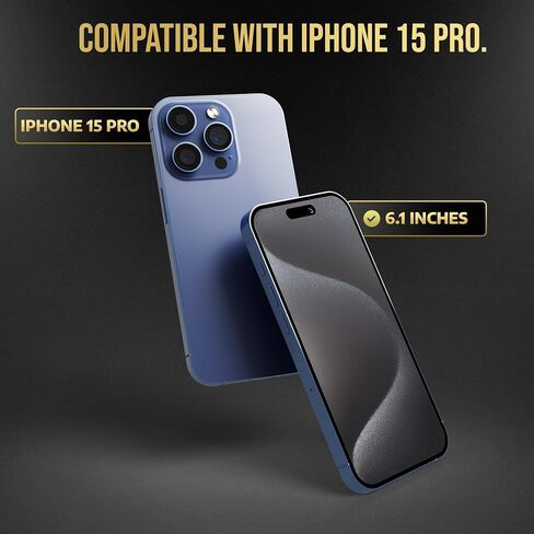 Tempered Glass for iPhone 16 Pro Screen Protector, Easy Install, 9H+ Hardness, Edge to Edge Coverage, Thin & Ultra Clear, Easy Applicator, Pack of 2 in Saudi Arabia