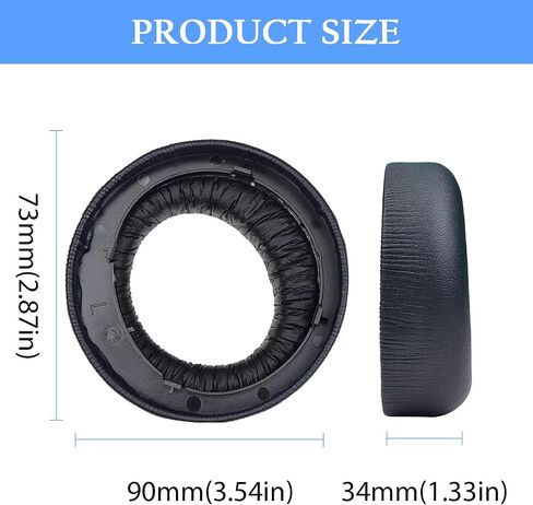 Pulse 3D Earpads Cushions استبدال Sony PlayStation 5 سماعة Pulse 3D PS5 ، وسادات الأذن PS5 PS5 Goling Ear Aycions ، وملحقات أكواب الأذن مع رغوة عزل الضوضاء (أسود) in Kuwait