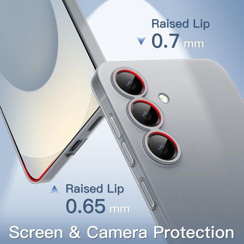 JETech Ultra Slim (0.35mm Thin) Case for Samsung Galaxy S25 5G, Camera Lens Full Protection, Lightweight Matte Finish PP Hard Minimalist Cover (Black) in Saudi Arabia