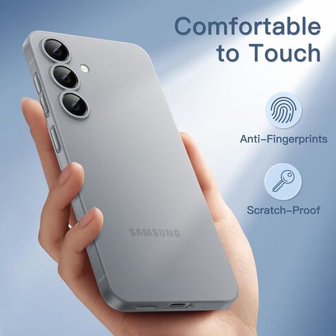 JETech Ultra Slim (0.35mm Thin) Case for Samsung Galaxy S25 5G, Camera Lens Full Protection, Lightweight Matte Finish PP Hard Minimalist Cover (Black) in Saudi Arabia