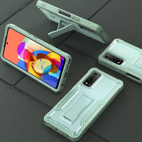 exoguard Red Red Rubber Srockproof Cover Cover With With Kickstand for TCL Stylus 5G Phone in Kuwait