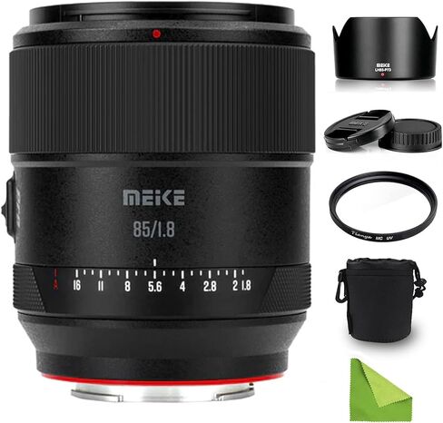 Meike 55mm F1.8 Pro FE-Mount Auto Focus Full Frame STM Prime Lens for Sony E-Mount Cameras A7 A7R A7IV A7R IV A7III A7RII A7RIII A7SIII A9 A7C A7CII in Kuwait