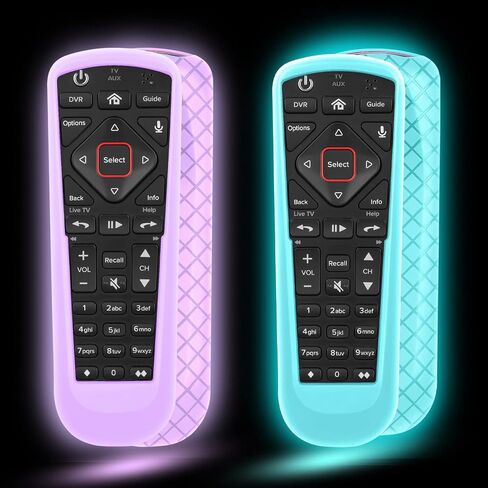 2 Pack Remote Cover for Dish Network Remote Control 52.0/54.0, Silicone TV Remote Case Skin Sleeve Glow in The Dark Green and Blue in Saudi Arabia