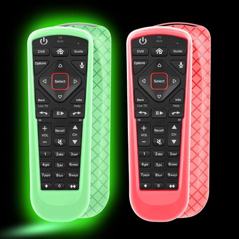 2 Pack Remote Cover for Dish Network Remote Control 52.0/54.0, Silicone TV Remote Case Skin Sleeve Glow in The Dark Green and Blue in Saudi Arabia