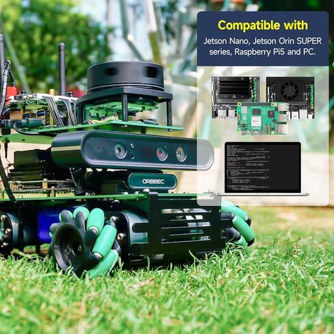 مجموعة Yahboom ROS الروبوتية لـ Jetson Nano Raspberry Pi Orin Nano Orin NX برنامج تعلم البرمجة الإلكترونية التحكم الصوتي التفاعلي AIM8 شاشة لمس رادارية in Kuwait