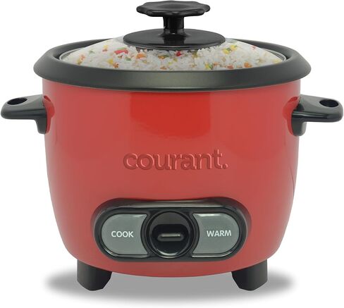Courant Rice Cooker 8-Cup (Cooked), Removable Non-Stick Bowl, One Touch Rice Cooker, Black in Kuwait