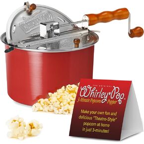 Original Whirley-Pop Popcorn Popper - Nylon Gear - Red