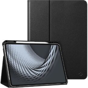 Fintie Folio Case for iPad Pro 13-inch (M4) 2024 - Premium Vegan Leather Smart Stand Back Cover with Pencil Holder, Auto Wake/Sleep, Emerald Marble