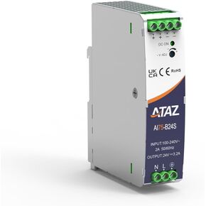 240W DIN Rail Power Supply with DC OK Function and Active PFC, 5A, 48VDC Output