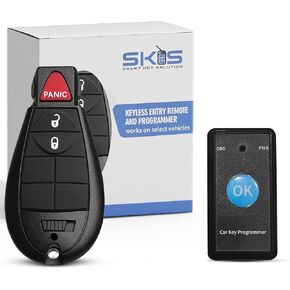 Key Fob DIY FOBIK Replacement Compatible for Dodge Ram 1500 2500 3500 Truck Pickup 2009 2010 2011 2012 Journey Challenger Grand Caravan Jeep Grand Cherokee Commander Keyless Entry Remote Start Control