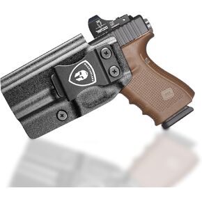 WARRIORLAND G23 Holster IWB Kydex Holster Optics Cut Fit G23 Gen 1-5 Pistol, Inside Waistband Appendix Carry G23 Gen 5 9mm Holster, Adj. Retention & Cant, Right Hand/Left Hand Optinal