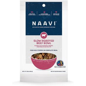 Slow Roasted Beef Bowl with Ancient Grains, Vegetables & Fruits, Premium Dog Food Topper for Adult Dogs - 6oz (2pack)