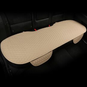 West Llama PU Leather Car Seat Covers Protectors, Bottom Seat Covers for Cars Fit Ford F150,F250,F350(Beige)
