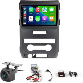 for Ford F150 Radio Upgrade 2013 2014,MekedeTech 9 inch Android Stereo Navigation Replacement,8 Core 4G+64G Head Unit Compatible with Wireless CarPlay&Android Auto,Free Reverse Camera