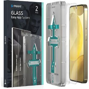 Deppa [2 Pack Premium Screen Protector for Samsung Galaxy S24+ Plus (6.7') Tempered Glass | Fingerprint Unlock | Full Coverage | Case Compatible | with Bubble Free Easy Install Kit [Video Guide]