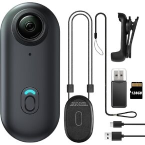 64GB FHD 1080P Mini Body Camera, Wearable Action Body Cam, Thumb Size Hands Free Recording Body Worn Camera, Premium Portable Camcorder Mount Anywhere for Pet Walking, Work, Travel (Black)