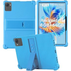 for ZOFYWNAS C10 Tablet 10 Inch Android 14 Tablets Case,BOVUGAC Soft Silicone Adjustable Stand Shockproof Kids Friendly for ZOFYWNAS C10 10"(Blue) in Kuwait