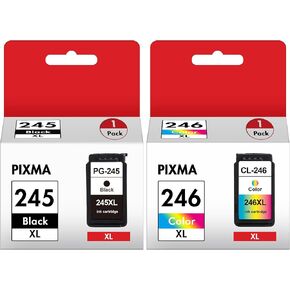 PG-245 XL Black Printer Ink Cartridge High Capacity for Canon 245XL Black Ink PG-245XL Compatible to Canon Pixma MX490 MX492 MG2522 MG3022 MG2520 TR4522 TS3122 TS3300 TS3322 Printer (2 Black Pack)