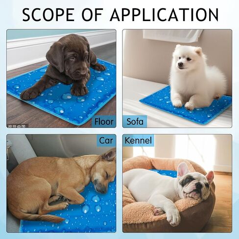 Dog Cooling Mat Water Injection Pet Cooling Pads Dogs & Cats Pet Cooling Blanket for Outdoor Car Seats Beds in Saudi Arabia