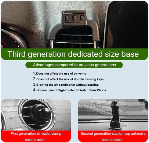 Car Phone Holder for Mercedes-Benz GLE-Class/GLS Class Auto Accessories [Only for 2020-2024 GLE & GLS] [Auto Lock Hands Free Cell Phone Mount Car fits for iPhone & All Smartphones] in Saudi Arabia