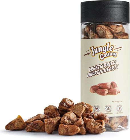 Jungle Calling Freeze Dried Cat and Dog Treats, Single Ingredient Chicken Cube Cat Treats, Dog Snacks for Training in Kuwait