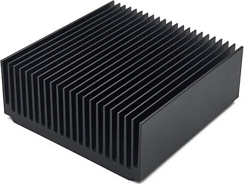 Aluminum 100mm Heatsink 3.94''x2.72''x1.06'' inch /100x69x27mm Large Heat Sink Cooling Black Oxide Radiator 22 Fin 120mm for Computer LED Chip Power Charger Router Amplifier in Kuwait