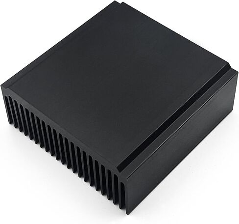 Aluminum 100mm Heatsink 3.94''x2.72''x1.06'' inch /100x69x27mm Large Heat Sink Cooling Black Oxide Radiator 22 Fin 120mm for Computer LED Chip Power Charger Router Amplifier in Kuwait