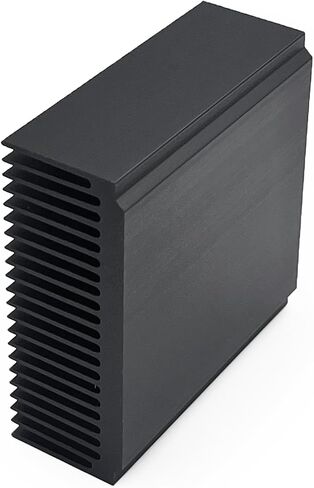Aluminum 100mm Heatsink 3.94''x2.72''x1.06'' inch /100x69x27mm Large Heat Sink Cooling Black Oxide Radiator 22 Fin 120mm for Computer LED Chip Power Charger Router Amplifier in Kuwait