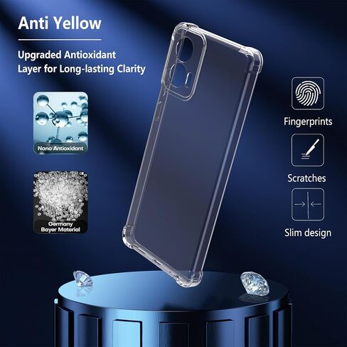 Designed for Samsung Galaxy S24 FE AI TPU Case.Galaxy S24 FE AI Clear Phone Case[Military-Grade Shockproof] Ultra-Thin Drop-Proof and Ultra-Flexible.for S24 FE AI in Saudi Arabia
