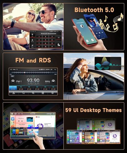4G+64G Car Radio for Toyota FJ Cruiser 2006-2023, Rimoody Android 13 Car Stereo Wireless Carplay Andorid auto Mirror Link GPS Navigation WiFi 9'' Touchscreen Bluetooth FM/RDS EQ-32 SWC Backup Camera in Saudi Arabia
