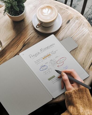 WALNEW Case for Remarkable Paper Pro,Magnetic Slim Book Folio Cover with Pen Clasp, Auto Sleep/Wake Protective Cover for Remarkable Paper Pro 11.8" (2024 Released),Gray in Kuwait