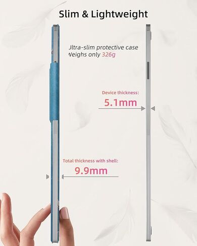 WALNEW Case for Remarkable Paper Pro,Magnetic Slim Book Folio Cover with Pen Clasp, Auto Sleep/Wake Protective Cover for Remarkable Paper Pro 11.8" (2024 Released),Gray in Kuwait