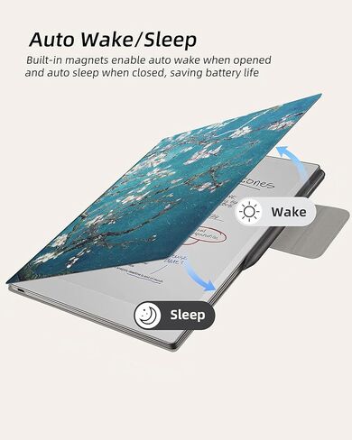 WALNEW Case for Remarkable Paper Pro,Magnetic Slim Book Folio Cover with Pen Clasp, Auto Sleep/Wake Protective Cover for Remarkable Paper Pro 11.8" (2024 Released),Gray in Kuwait