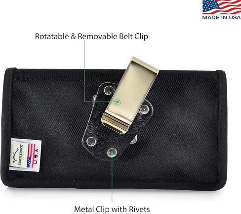 Turtleback Holster Designed for iPhone 11 Pro Max (2019) and iPhone Xs MAX (2018) Belt Case Black Leather Pouch with Executive Belt Clip, Horizontal in Kuwait