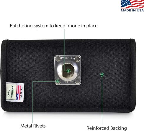 Turtleback Holster Designed for iPhone 11 Pro Max (2019) and iPhone Xs MAX (2018) Belt Case Black Leather Pouch with Executive Belt Clip, Horizontal in Kuwait