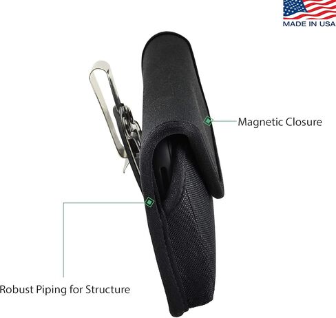 Turtleback Holster Designed for iPhone 11 Pro Max (2019) and iPhone Xs MAX (2018) Belt Case Black Leather Pouch with Executive Belt Clip, Horizontal in Kuwait