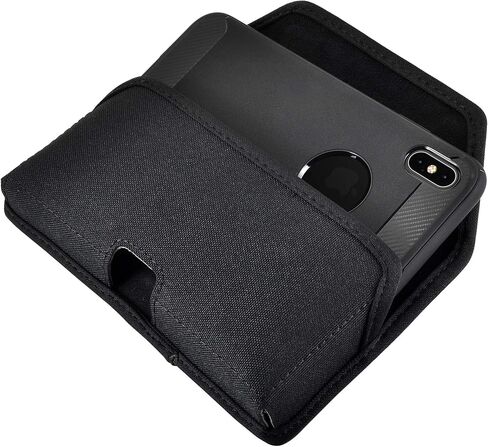 Turtleback Holster Designed for iPhone 11 Pro Max (2019) and iPhone Xs MAX (2018) Belt Case Black Leather Pouch with Executive Belt Clip, Horizontal in Kuwait