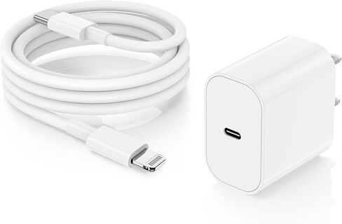 iPhone 16 15 Charger Fast Charging, 10ft USB C to C Cable Cord Long and 20W USB C Charger for iPhone 16/16 Pro/16 Pro Max/15/15 Plus/15 Pro/15 Pro Max/iPad, USB C Wall Plug Power Adapter Cube Brick in Kuwait