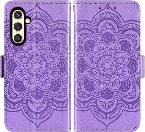ASUWISH PHONE CASE لـ Samsung Galaxy S24 5G Wallet Wallet مع واقي شاشة زجاجي مقسى وحامل بطاقة الائتمان من الجلد ملحقات خلية المعصم S 24 24S GS24 G5 نساء الرجال الأزرق in Saudi Arabia